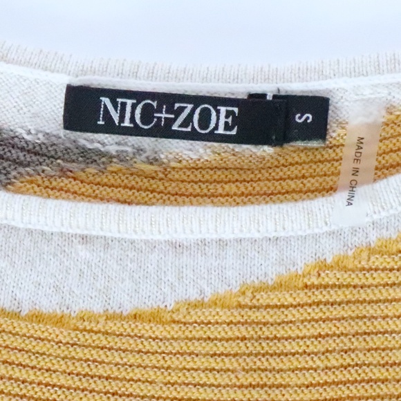 Asymmetrical color blocked tunic length sweater - Picture 8 of 8